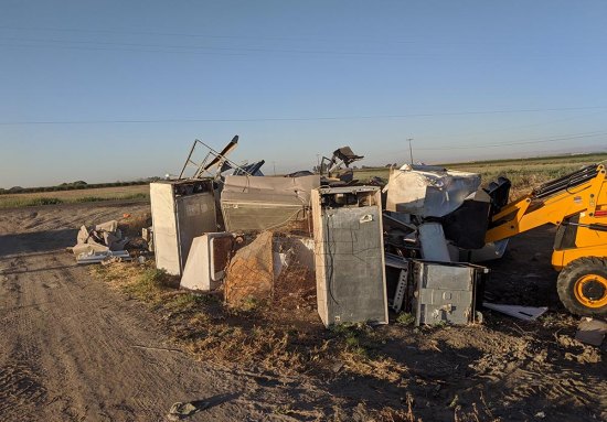 A group of local volunteers with the non-profit organization Reestablishing Stratford continued their cleanup of an unwanted dumpsite near Stratford.